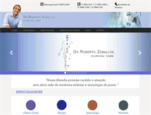Tablet Screenshot of clinicalcare.com.br